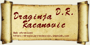 Draginja Račanović vizit kartica